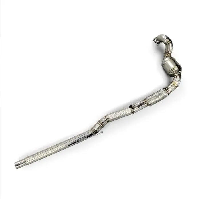 Stainless Steel Catalytic Downpipe for Audi A1 EA111 EA211 1.4T 2011-2022 High Flow Racing Performance Converter Exhaust Pipe