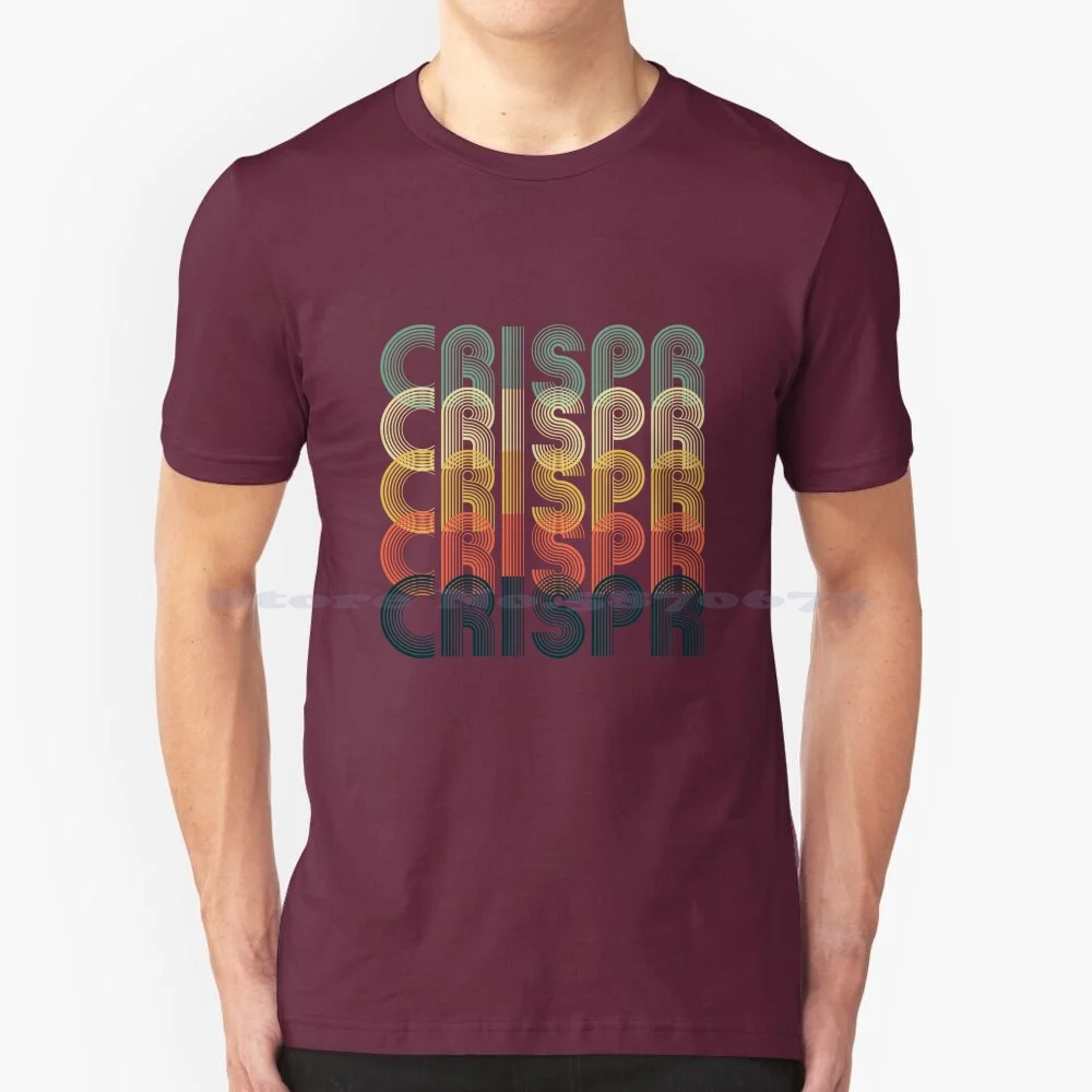 Crispr Cas9 Vintage Retro Science Biology T Shirt 100% Cotton Tee Biology Research Genome Science Discovery Vintage