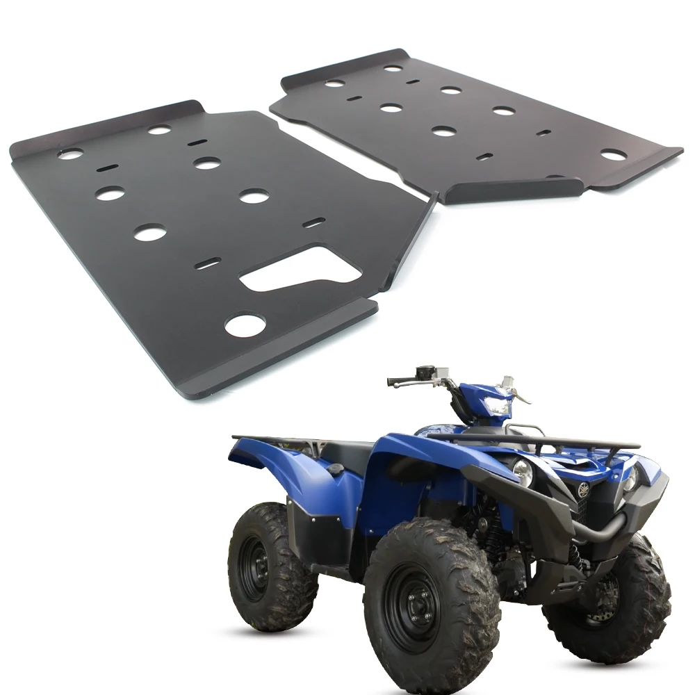 Motorcycle Footwell Skid Plates Fit For Yamaha Grizzly 550 2009-2014 Grizzly 700 2007-2024 Grizzly 700 Special Edition 2016-2024