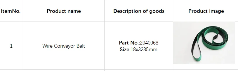2040068-wire-conveyor-belt-18x3235mm-for-sodic-k-series-edm-machine-w-0200011-flat-belt