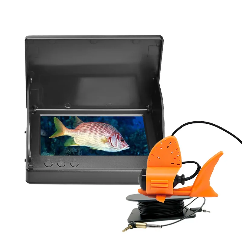 20M 1000TVL Fish Detector 4.3 Inch LCD 180 Degree 12PCS Light Emitting Diode Night Vision Camera