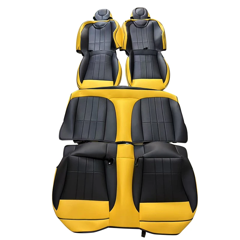 For Chevy 2016-2020 2021 2022 2023 2024 6th generation Camaro Custom Premium Artificial Leather Car Seat Covers Accessories