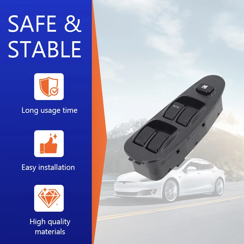 NEW HNROCK 0K2A2-66-350 Glass Window Switch suitable for Kia KIA SPECTRA car parts, left front electric window switch