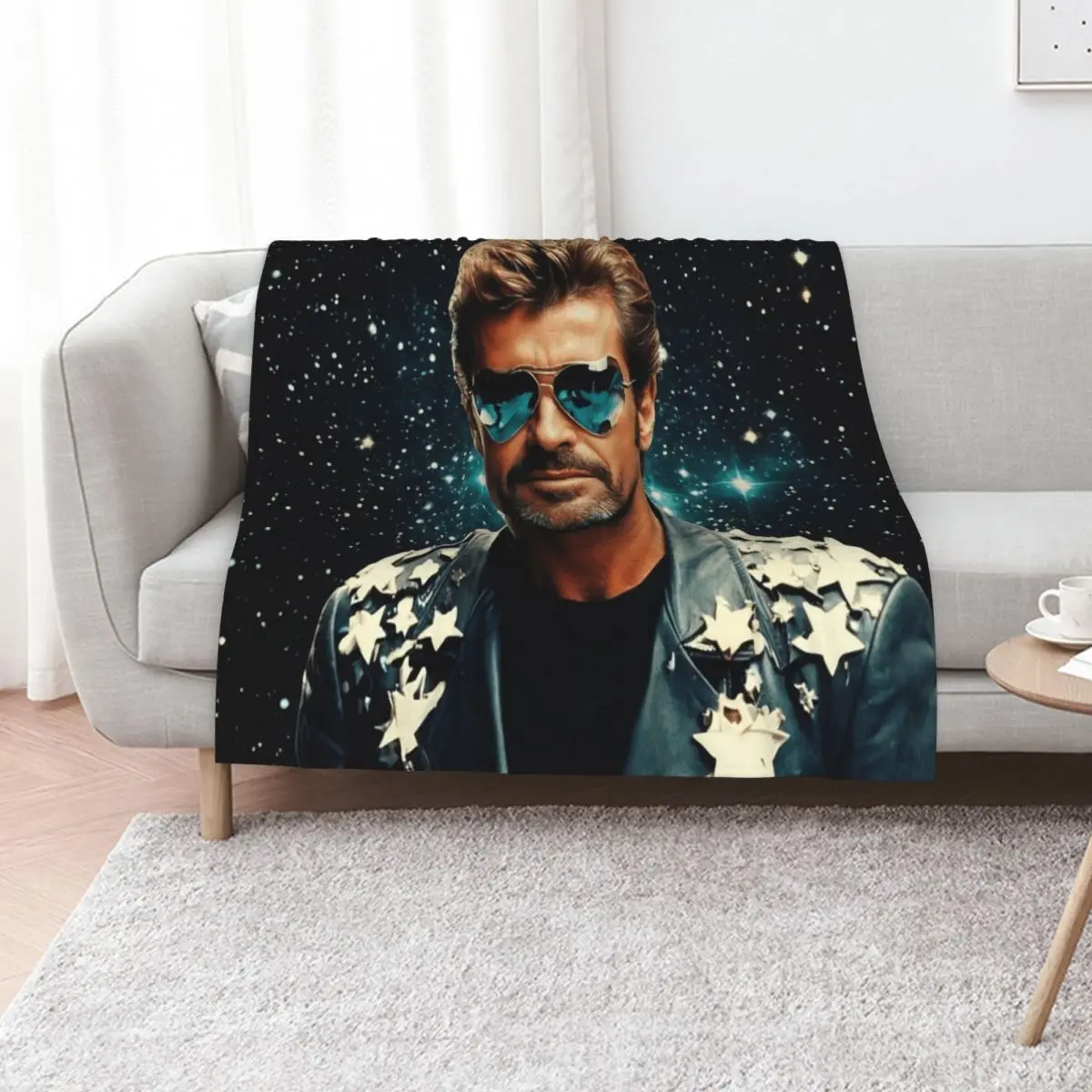 

GEORGE MICHAEL ICONIC STAR ELEGANT CLASSIC Throw Blanket Decorative Sofas For Baby christmas gifts Luxury St Blankets