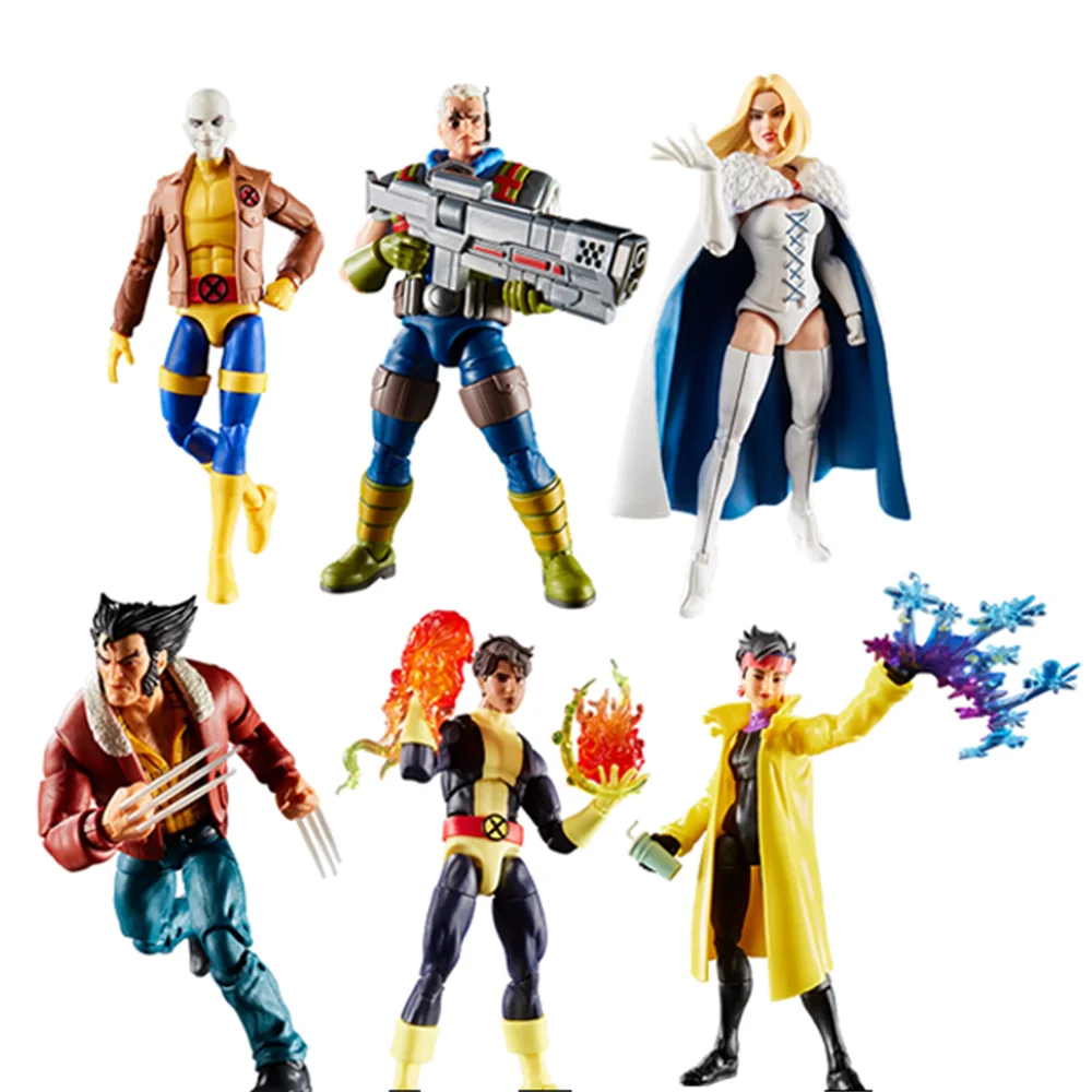 

6-дюймовая фигурка Marvel X-Men'97 Marvel'S Cable Morph Logan Jubilee Sunspot Эмма Мороз Фигурка Коллекционная модель Декор Игрушка