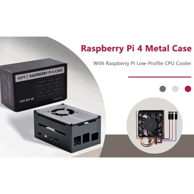 Premium For RaspberryPi4B Metal Case Enclosure With Thin Ice Tower Cooler For Beginners