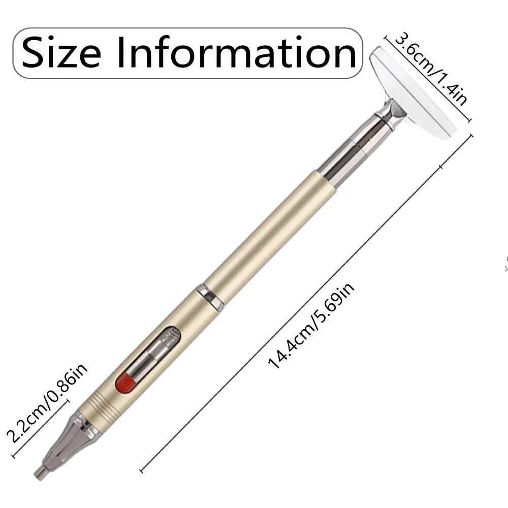 Multifunctional Metal Wax Pencil for 5D Diamond Painting – Ergonomic Grip with Correction Tip