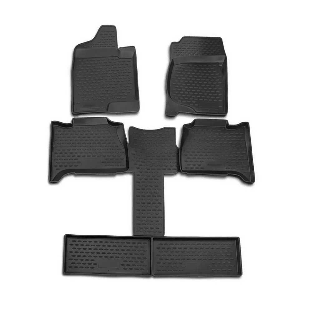 Floor Mats Liner for GMC Yukon 2006-2014 Black TPE All-Weather 6 Pcs  United States