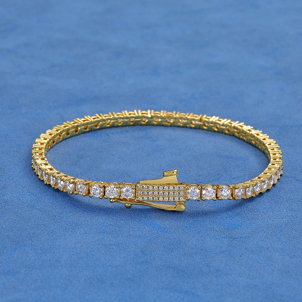Tennis Bracelet Cubic - HHIOK 3MM 4MM Shiny Iced Out