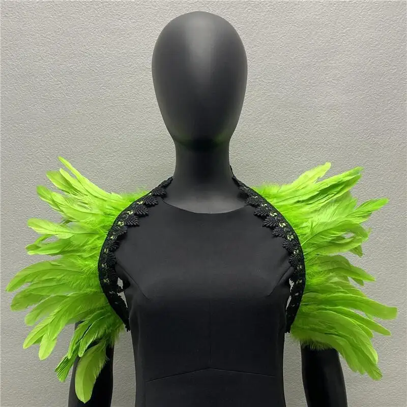 Długi szal z piór, maskarada, Halloween, akcesoria do kostiumów cosplay, do przebierania się i cosplayu.