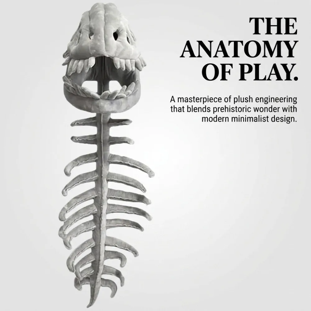 Halloween Cosplay Costume Dinosaur Skeleton Costume Stuffed Plush Costume Props Dinosaur Skeleton Outfit Horror Skeleton