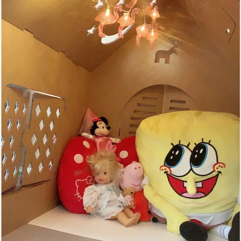 Bricolage boîte en papier faite à la main enfants jouet maison modèle papier à colorier modèle ensembles de construction créatif maternelle enfants jouet modèle maison