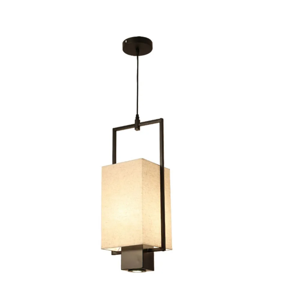 

Chinese Solid Square Lantern Restaurant Pendant Lamp Balcony Corridor Study Room Coffee House Bedroom Hanging Pendant Lamps