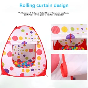 Indoor e Outdoor dobrável Ocean Ball Pool Tent, Toy House, grande espaço, 3-em-1 8 principais vendas barraca piscina de bolinha - №1