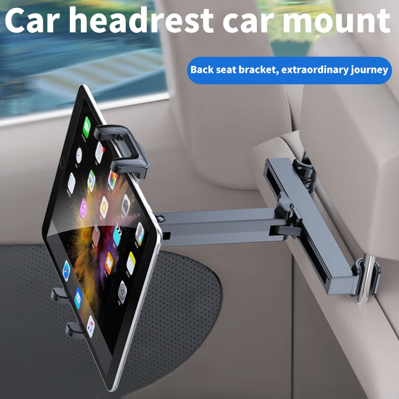 

WONDRARISE Adjustable Phone Tablet Holder for Car 360° Swivel Headrest Mount for Tablets and Phones Perfect for Road Trips