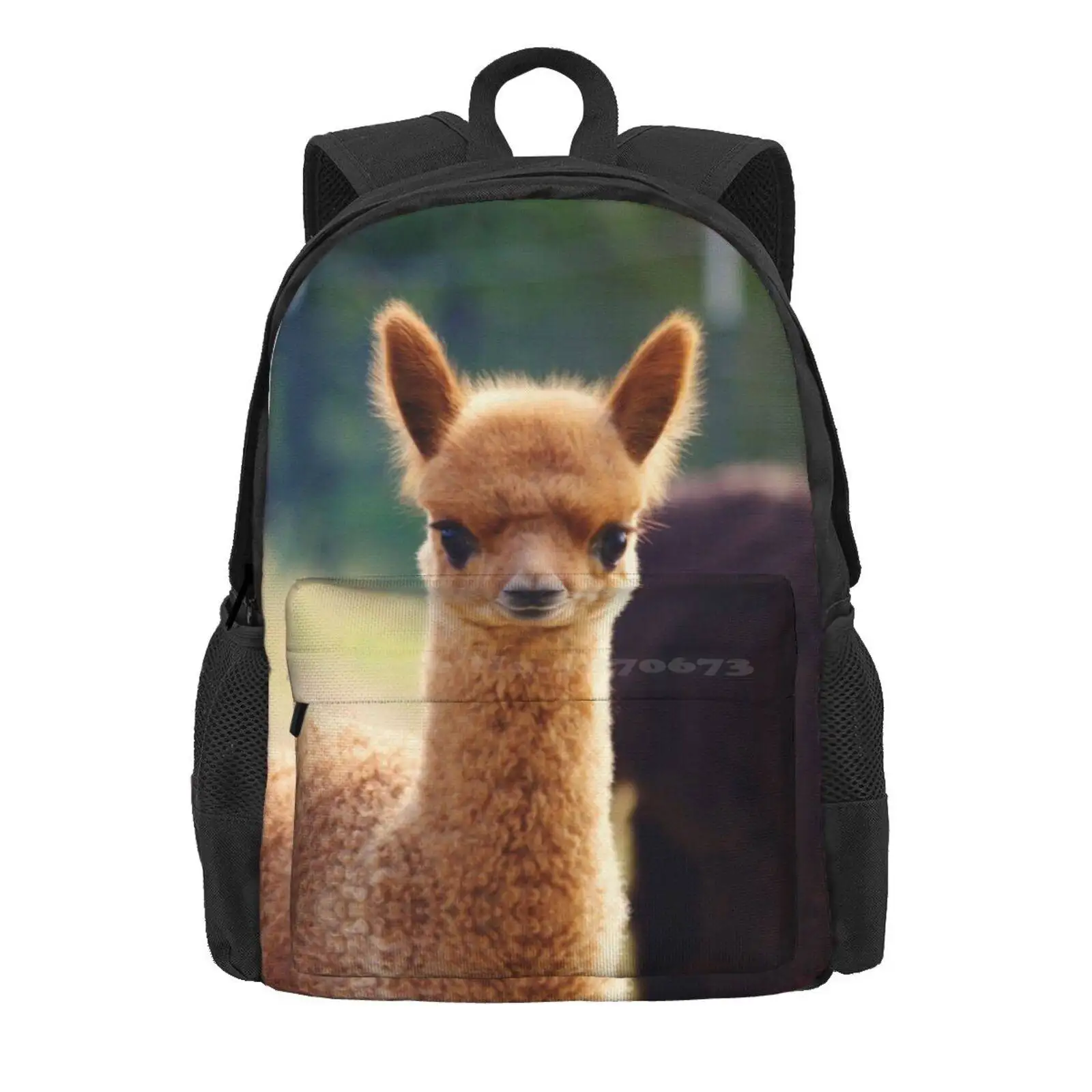 Cute Baby Alpaca Hot Sale Schoolbag Backpack Fashion Bags Cute Alpaca Baby Adorable Animal Baby Animals Cute Smiling Llama