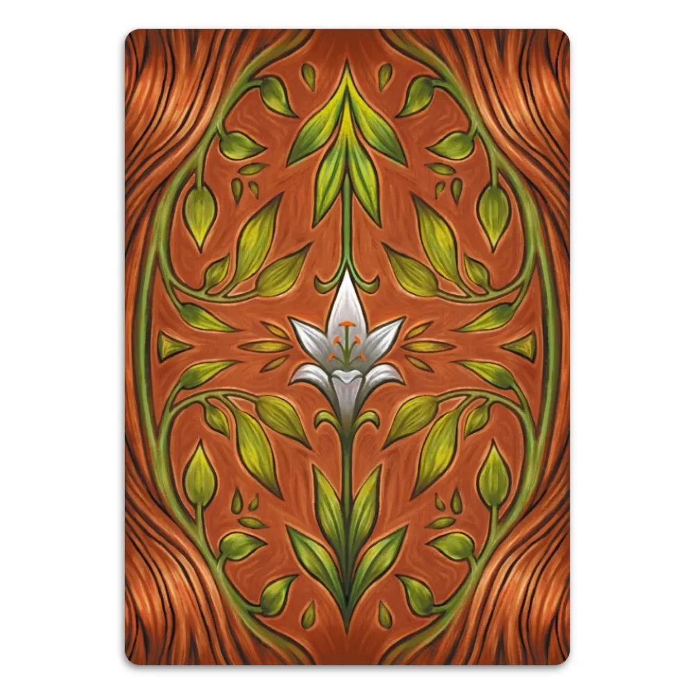 Ervas e Plantas Cartas Oráculo Lenormand, Cores Vívidas, Simbolismo Esplêndido, 10,4x7,3 cm, 36 peças