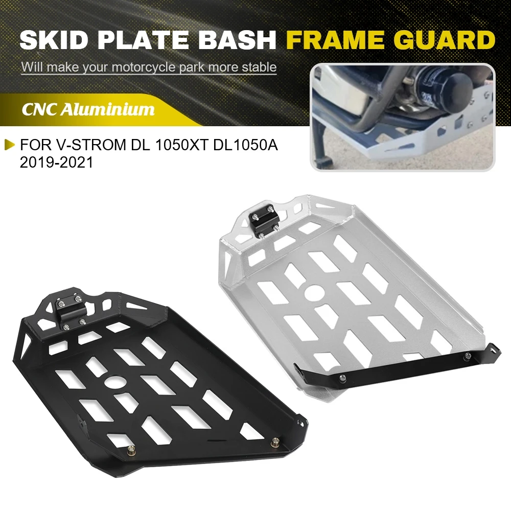 Motorcycle Aluminum Skid Plate Bash Frame Guard Engine Shelter Bottom Bumper For Suzuki V-Strom DL 1050XT DL1050A 2019-2021 2020