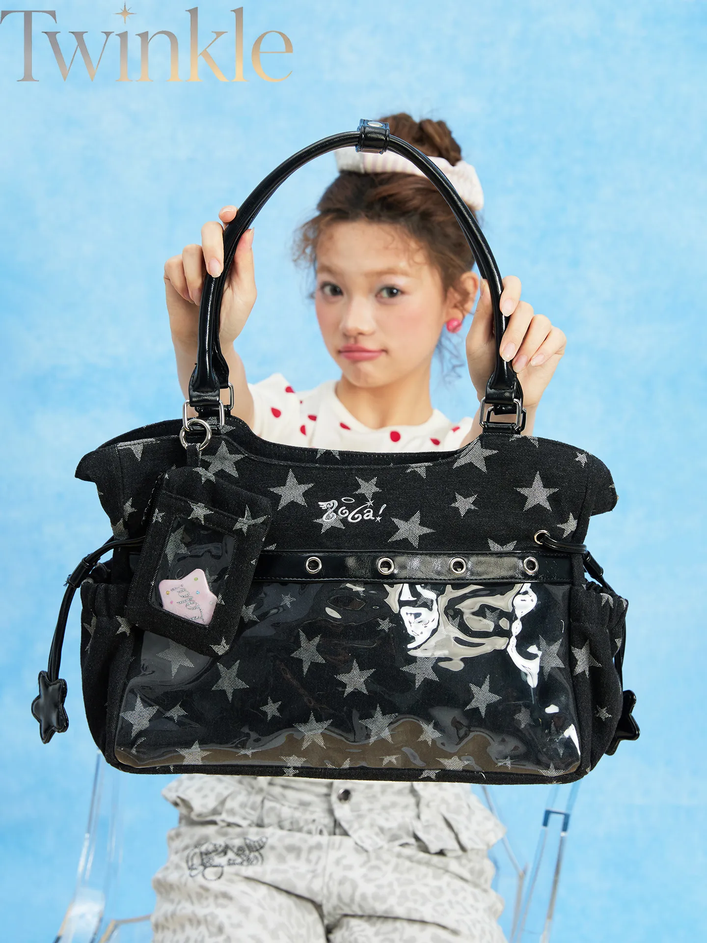 2K Kawaii Ita Bag Star Plush Doll Charm Crossbody Bag Tote Bag Women Sweet Cool Large Capacity Japanese Commuter Gift