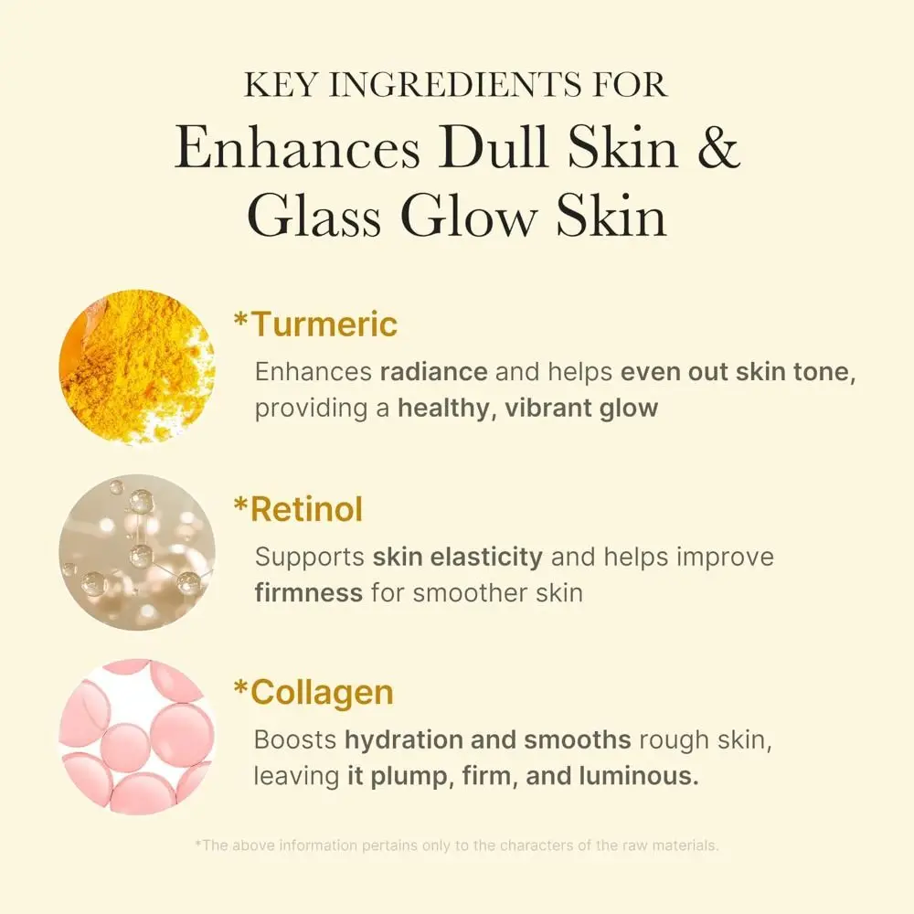 

Nourishes Dull Uneven Skin Peel Off Mask with Hydrolyzed Collagen Improved Elasticity Turmeric Mask Glowing Skin