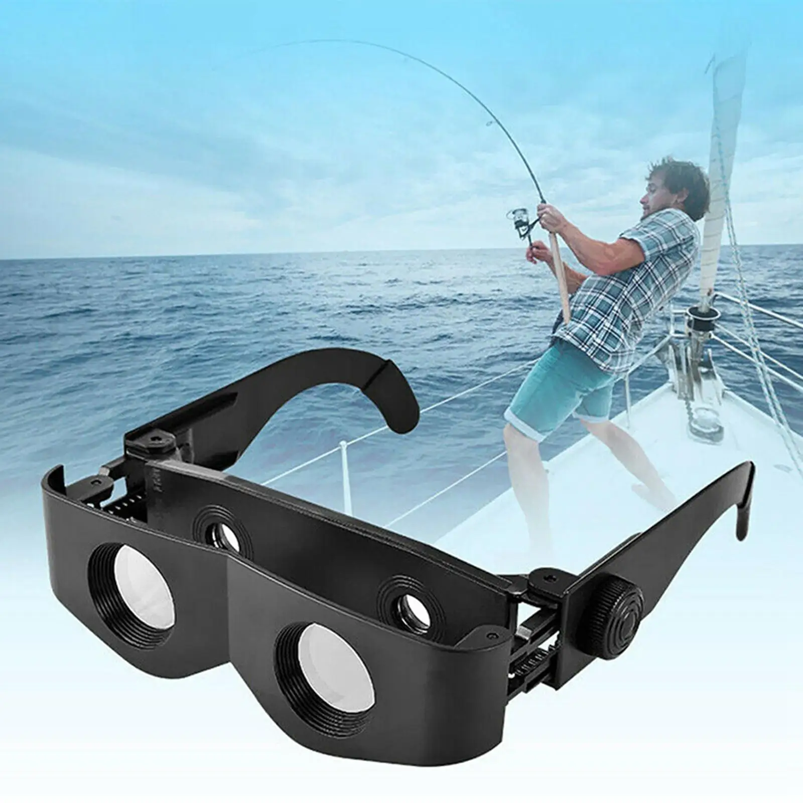 Portable Fishing Glasses Binoculars Magnifying Glass Adjustable