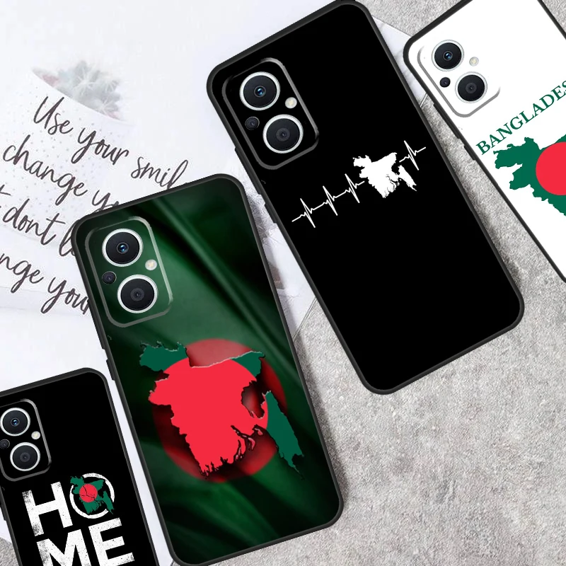 Bangladesh Flag Case For OPPO Reno 4 5 6 7 8 Lite 5Z 4Z 2Z 8T 10 Pro OPPO Find X2 X3 X6 X5 Pro Lite Cover