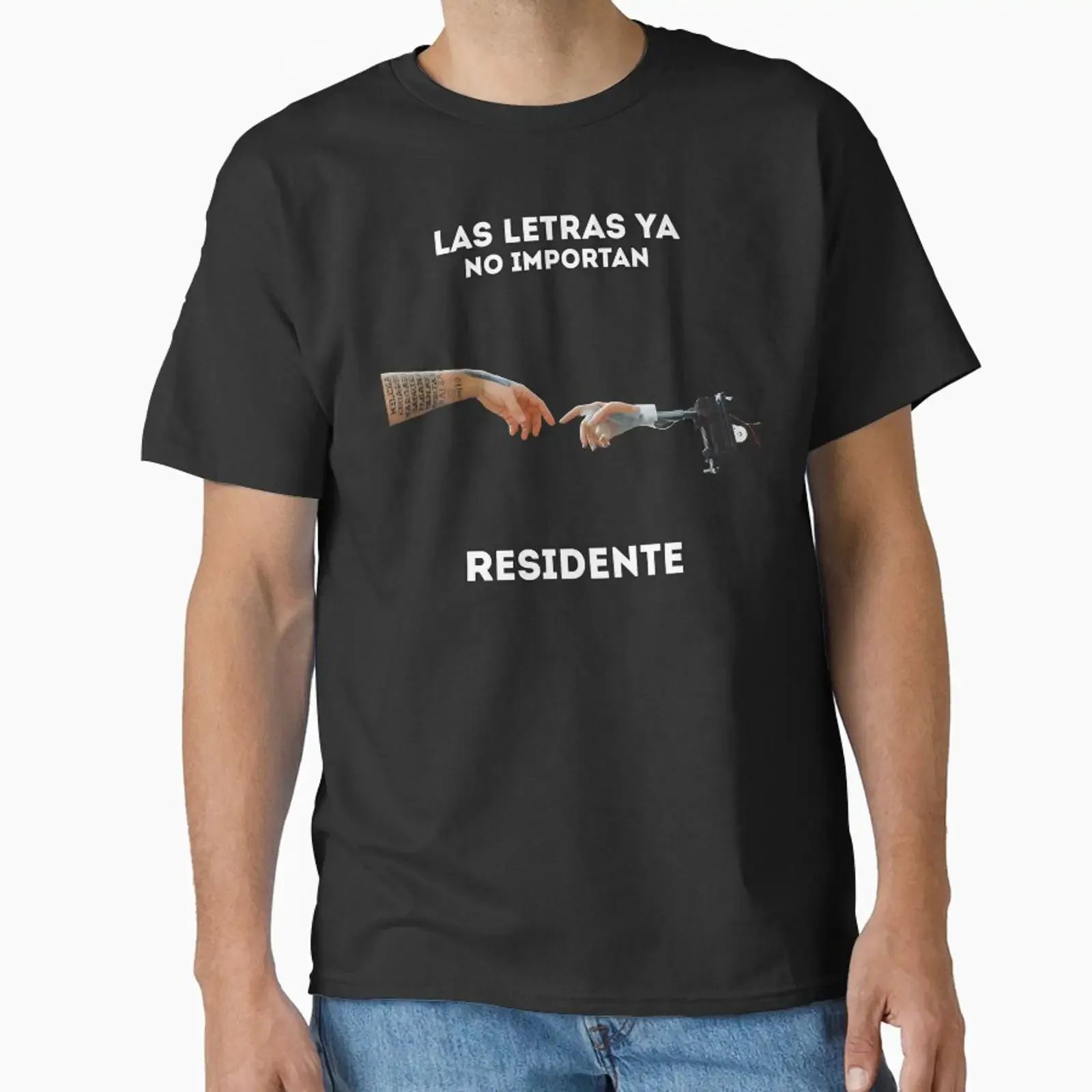Residente Classic T Shirt vintage Washed Breathable fashion Stylish Soft Versatile Casual Top For Everyday Wear Comfortable