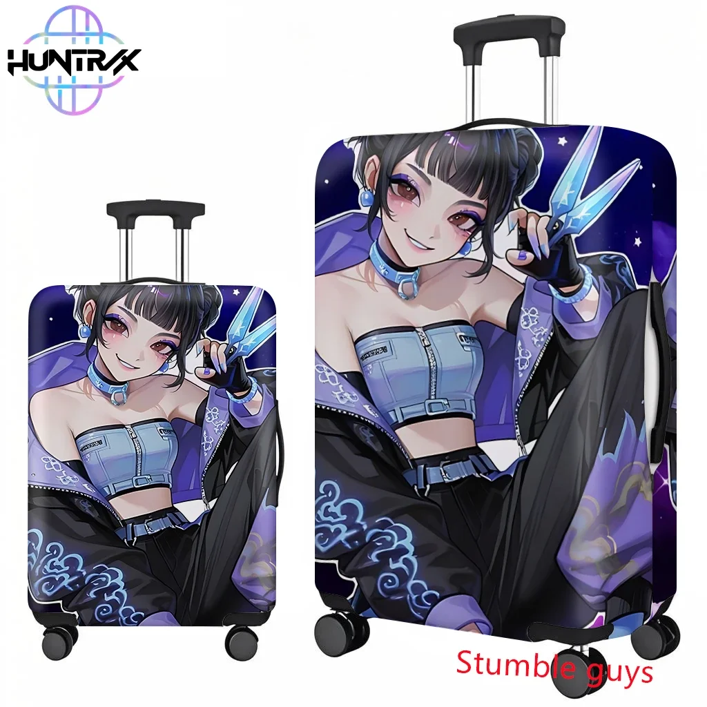 La copertura per bagagli Kpop Demon Hunters si adatta alle valigie da 18-32 pollici. Protezione da viaggio anime carina