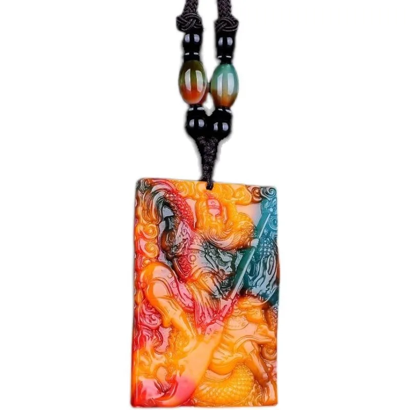

Cai Yu Guan Gong Wu God of Wealth Pendant Men's Guan Erye Pendant Yu Pei