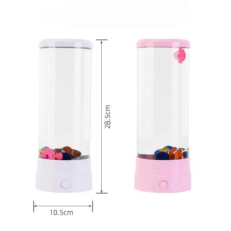 Simulated LED Multi-color Bubble Fish Atmosphere Home Decoration Item with USB Plug-in Personalized Creative Gift