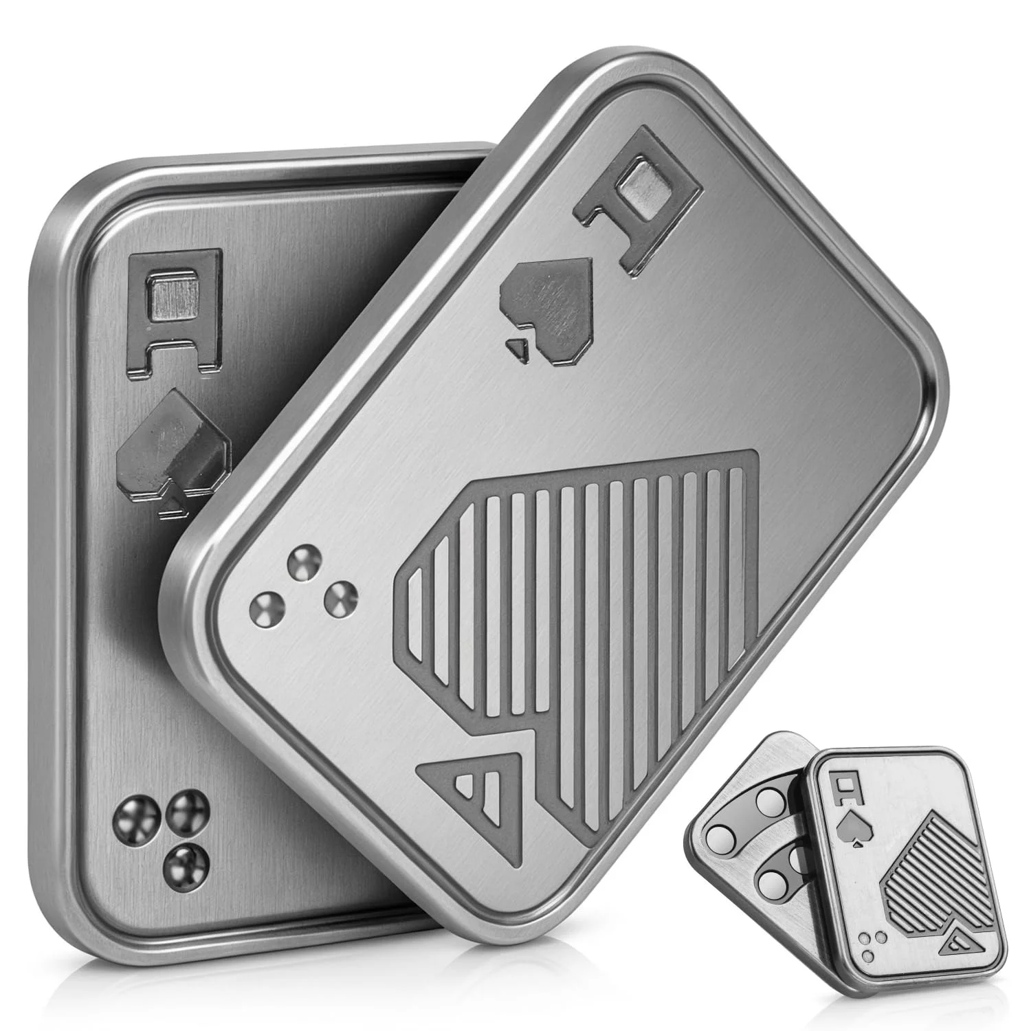 

Игрушки-антистресс для взрослых, металлический фиджет-слайдер EDC, магнитная карта-слайдер, игрушка-антистресс для взрослых при тревоге и СДВГ, крутой офисный гаджет в подарок