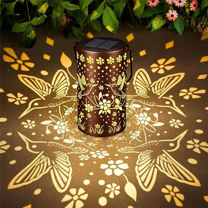 AA94-Outdoor Hummingbird Solar Lanterns Waterproof:Hanging Garden Lights-Perfect Christmas Birthday Gifts