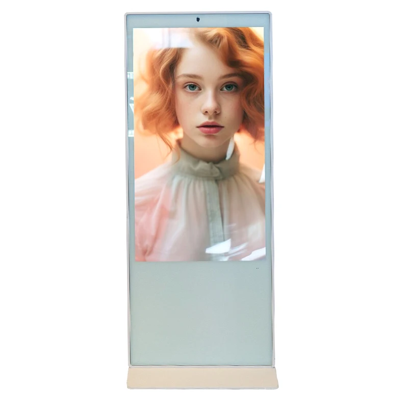 Display pubblicitario per chiosco touch screen interattivo con segnaletica digitale per cartelloni pubblicitari verticali per installazione a pavimento interno di dimensioni personalizzate