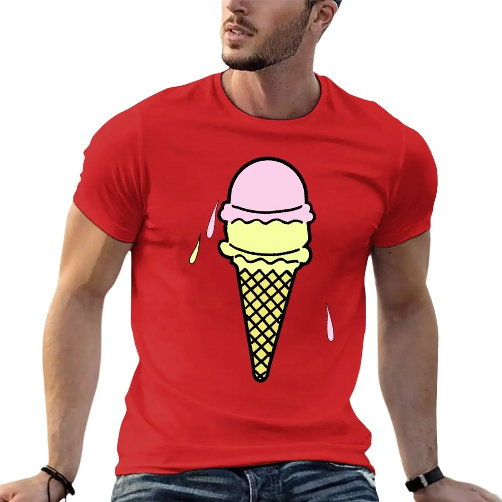 Ice Cream Shirt T-Shirt Aesthetic clothing funnys quick drying mens graphic t-shirts