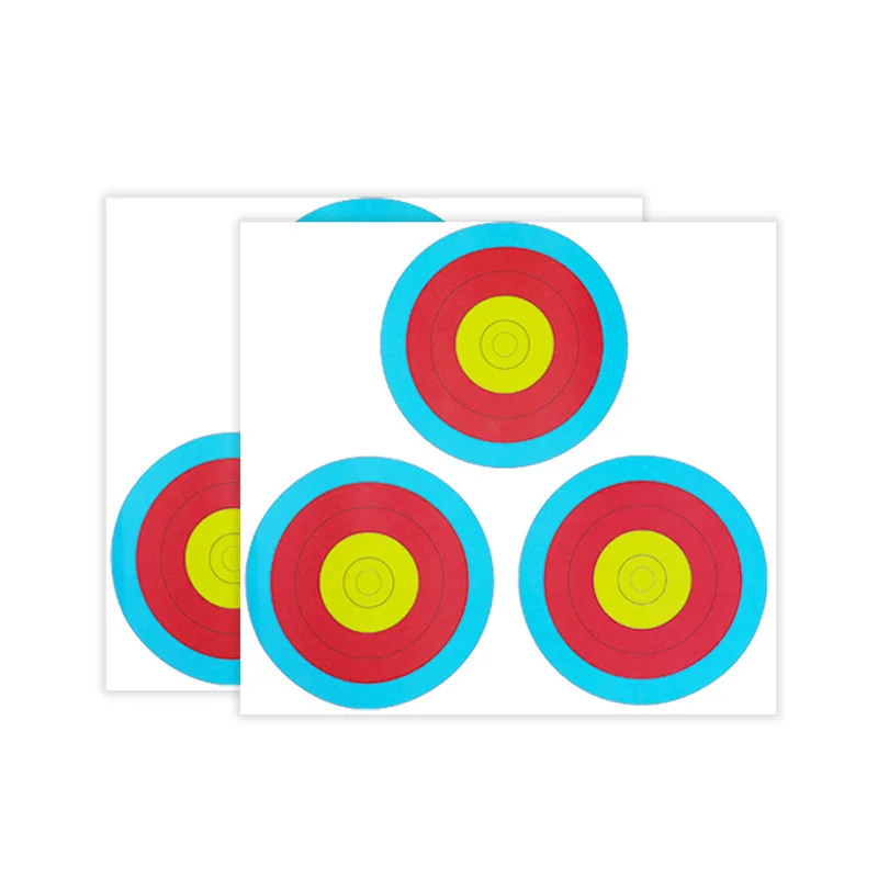 20pcs Archery Targets Paper 3 Spot Target Hunting Shooting Indoor or Outdoor Bow and Arrow Accessories