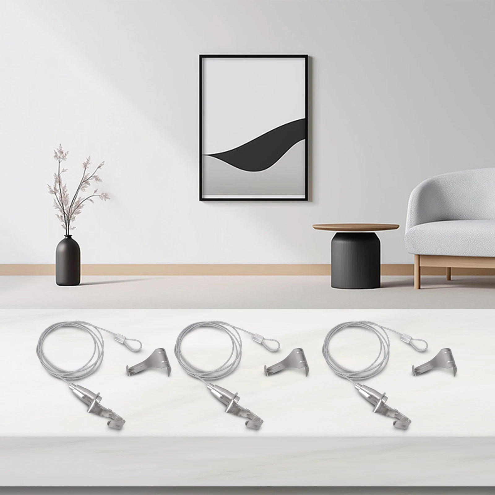 

Artwork Display System Adjustable Mirror Rail Art Exhibitions Adjustable Picture Hanging System Length Adjustable