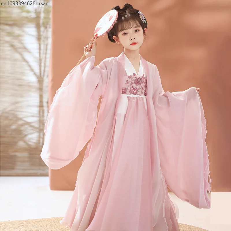 

Chinese Hanfu Girl Children Cosplay Costumes Lace Baby Girl Dress Princess Tang Suit Hanfu Chinese Traditional Dress