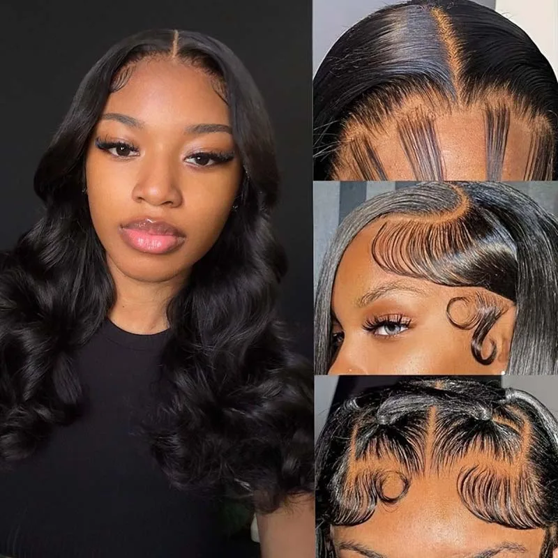 Wig Rambut Manusia Alami 36 40 Inci Wig Depan Renda HD Gelombang Tubuh Wig Kepadatan 13X6 220 Rambut Manusia Wig Brasil untuk Wanita