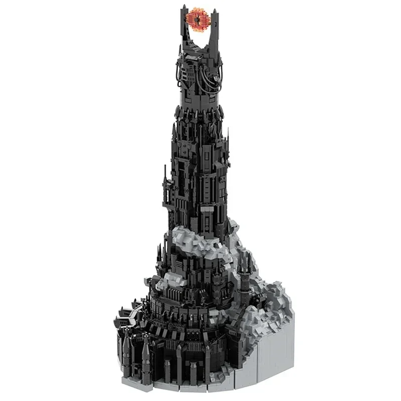 Bloques de construcción Moc, modelo de película famosa, tecnología de Torre Emperador Negra, bloques modulares, regalos, juguetes de Navidad, conjuntos DIY de montaje