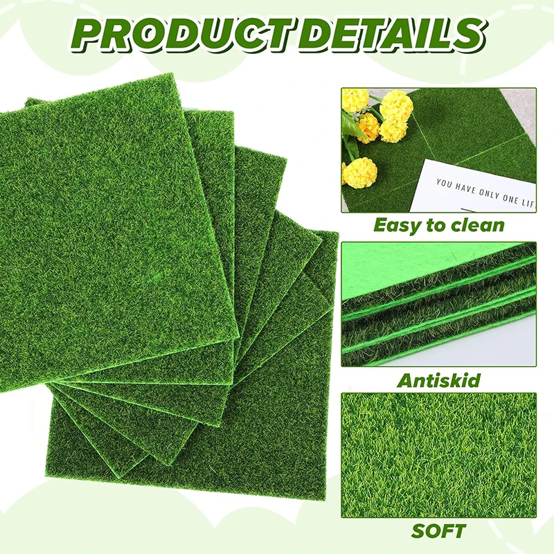 Prato simulato Muschio Erba artificiale muschio falso Succulente Microlandscape Materiali decorativi fai da te Nufo floccato