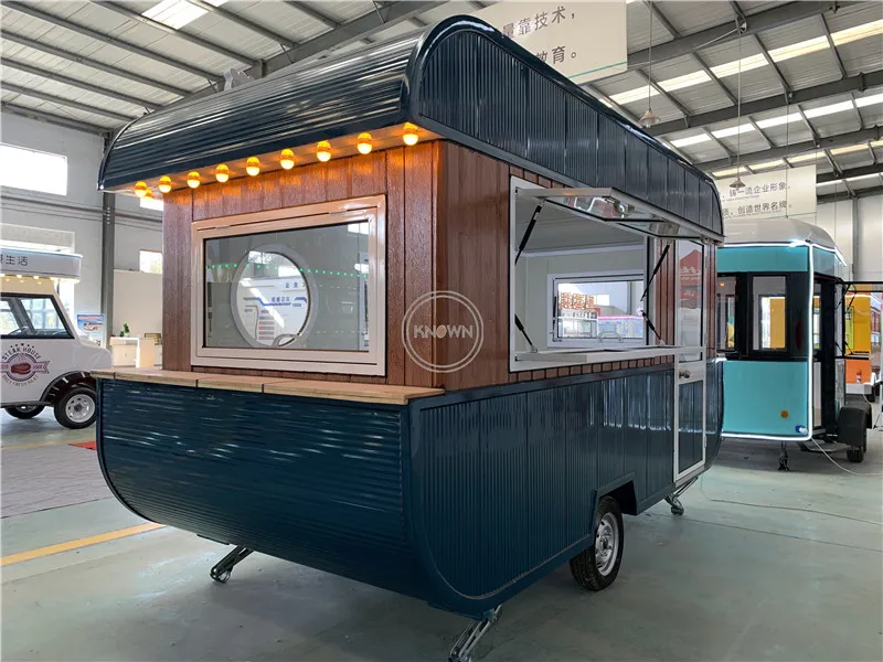 4M المحمول عربة الشارع البائع قابل للقطر الغذاء هوت دوج بيع كشك مقطورة قارب الشكل مصنعين بيع