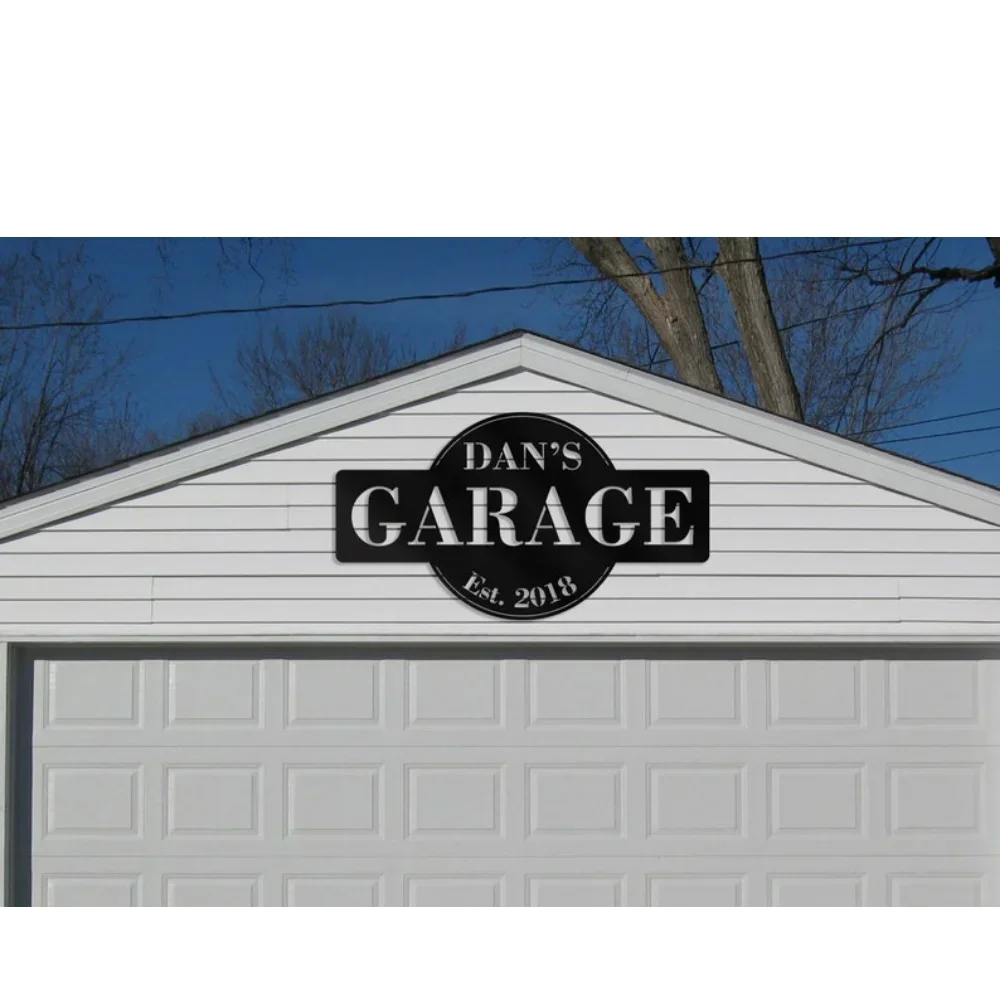 Personalized Sign Garage Decor Custom Metal Sign for Garage LARGE Aluminum Gift for Dad Gift Personalized Ornament Option