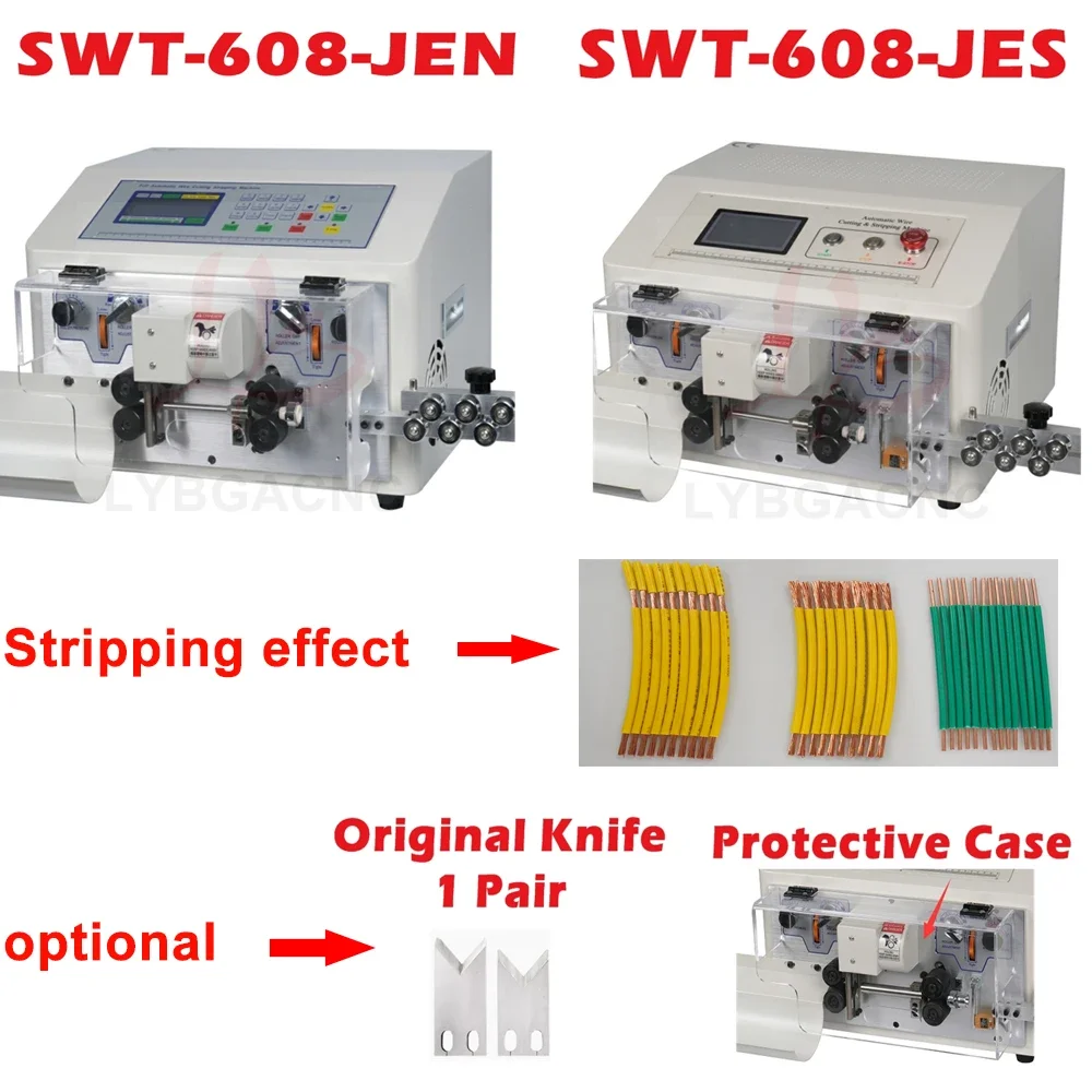 Automatic Wire Peeling Stripping Cutting Machine Upgraded SWT-608-JEN JES Touch Screen Control Cable Stripper for  0.1-8mm2 Wire