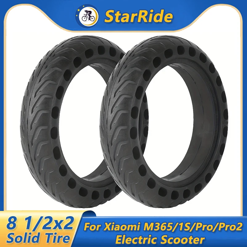 

8.5x2 Honeycomb Solid Tire 8.5-inch Scooter Tire for Xiaomi M365/1S/Pro/Pro2 Electric Scooter 8 1/2x2 Tires Parts Accessories