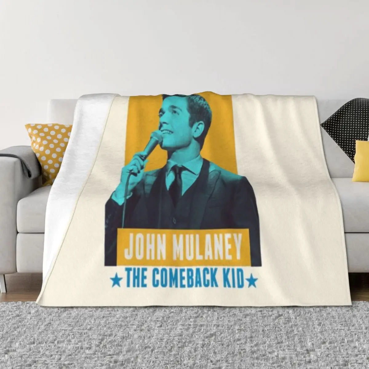 

John Mulaney Comeback Kid Throw Blanket Soft Plush Plaid Picnic Decorative Sofa Thermal Blankets