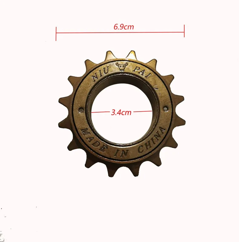 16T Teeth Single Speed Freewheel Flywheel Sprocket Bicycle Bike Gear One-speed 16T Bicycle Free Wheel