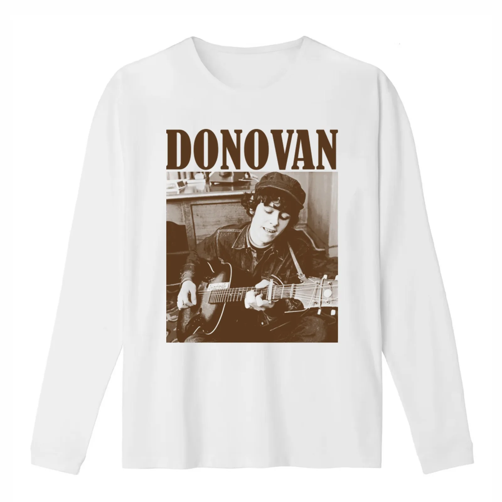 Donovan Vintage Halftone Style Fan Art Design T-Shirt Summer Casual Cotton Tee Oversized Streetwear Tops Unisex Men Women