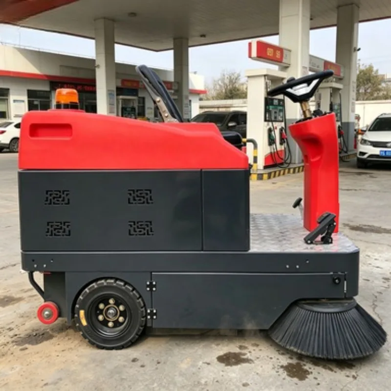Electric Road Sweeping Vehicle 1200mm Cleaning Width for Property Management