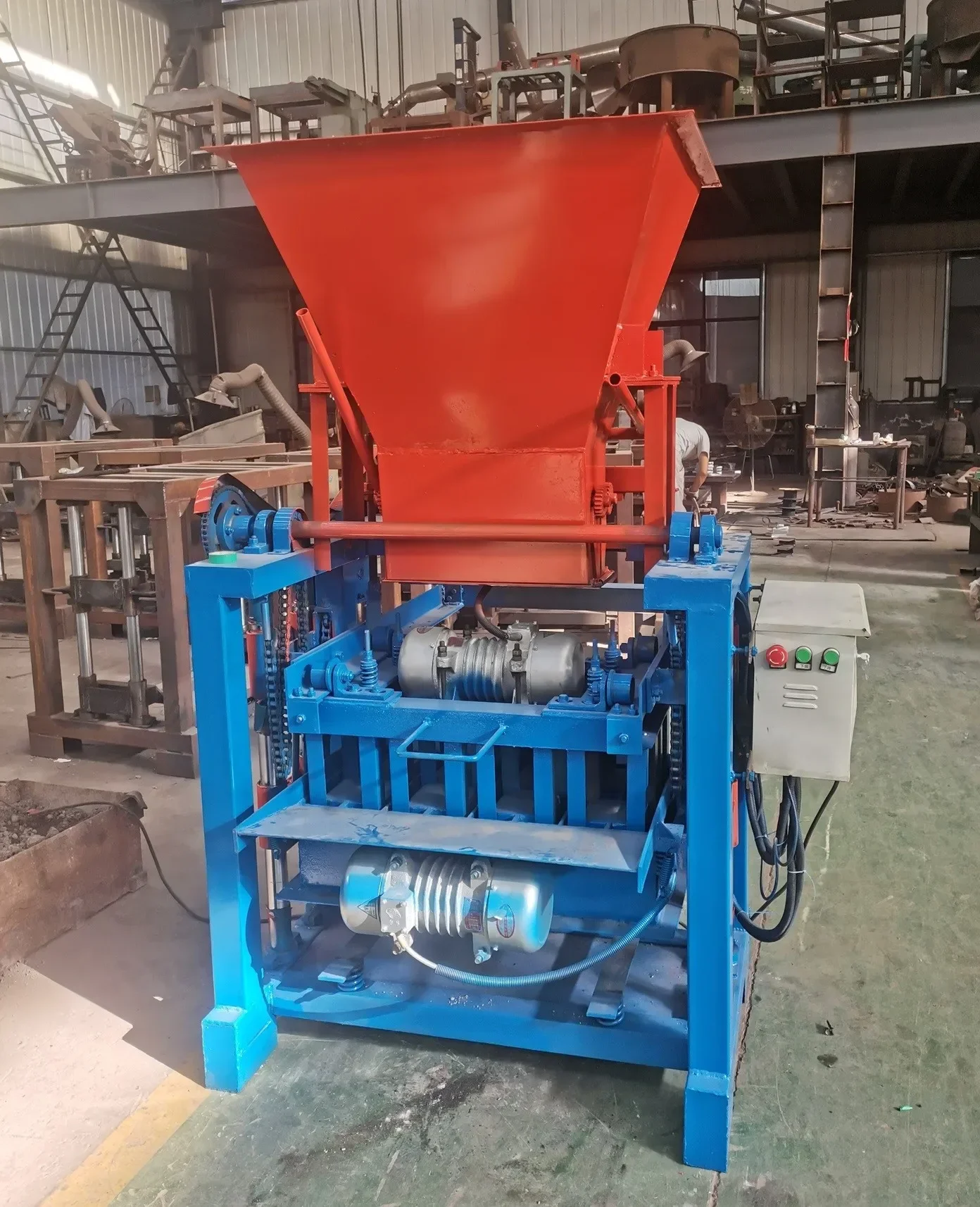 Manual Hollow Machine Mini Mobile Concrete Cement Block Machine, Electric Diesel Brick Making Machine