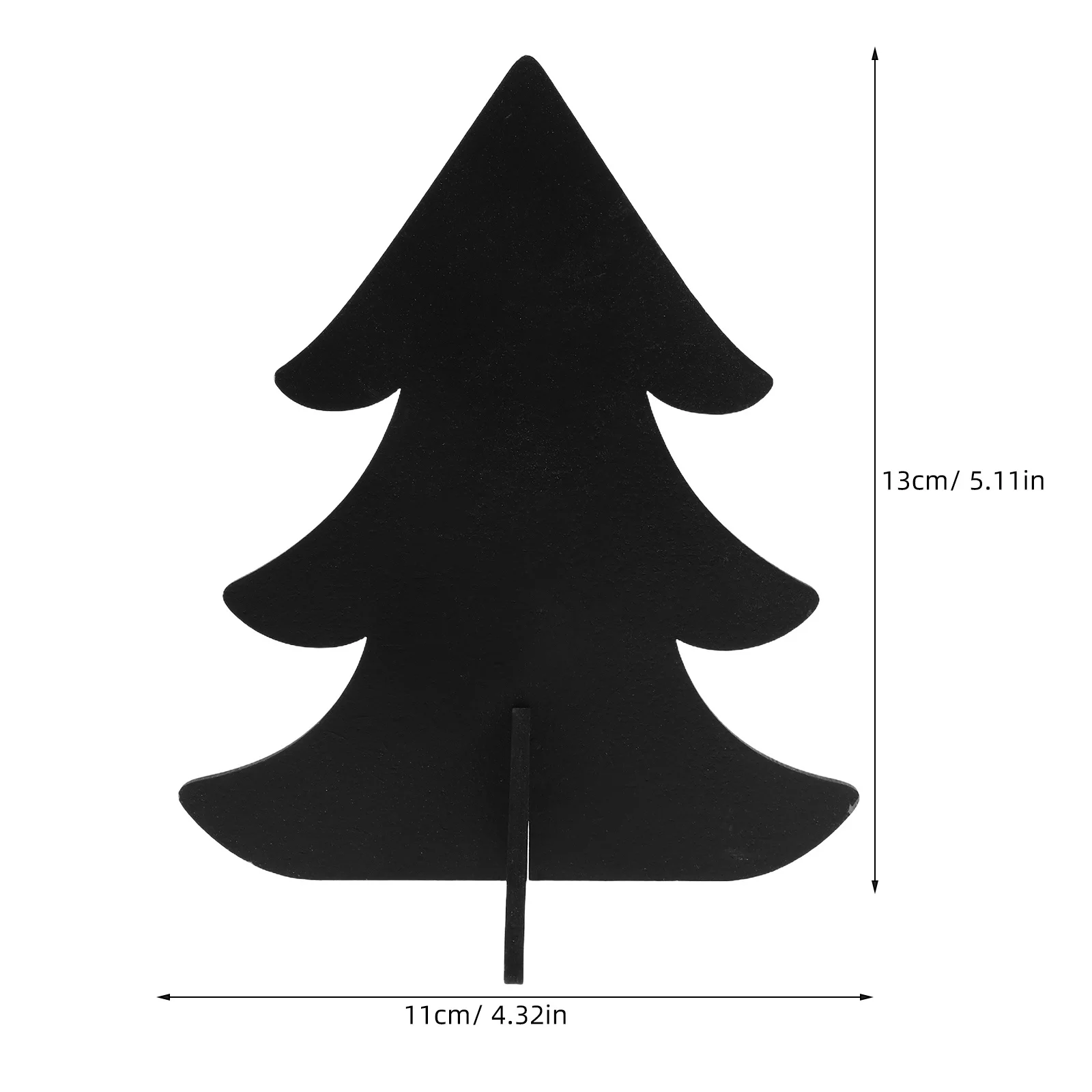 12Pcs Christmas Tree Mini Chalkboards Double Sided Blackboard Signs Rustic Farmhouse Food Labels Wedding Table Holiday